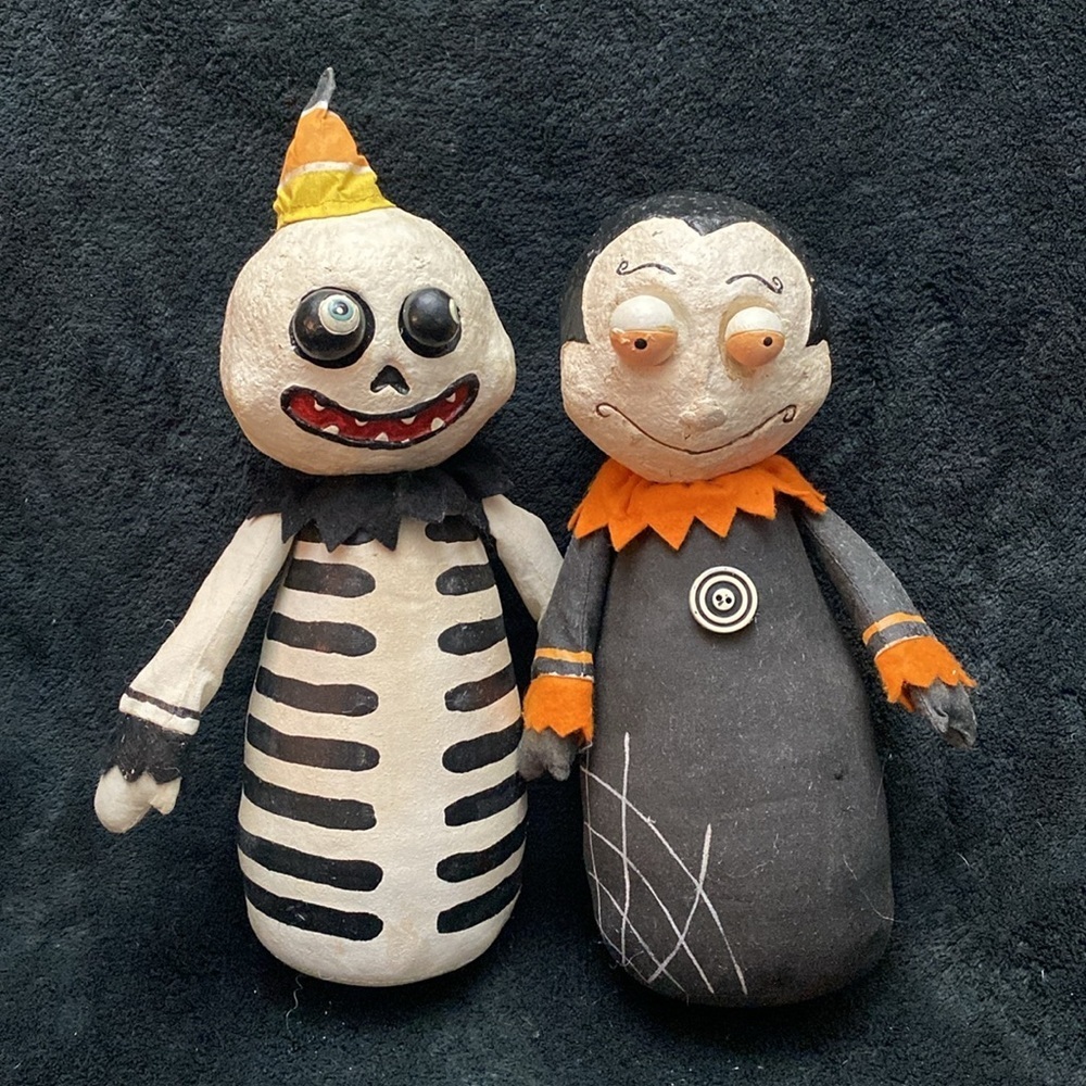 Halloween Skeleton and Vampire Decor